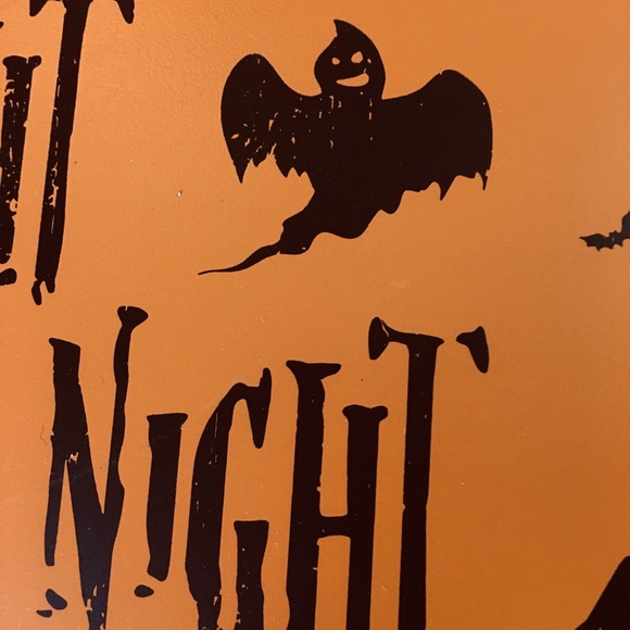 Halloween Fright Night Wood Box Frame Ghost Tombs - Picture 6 of 12